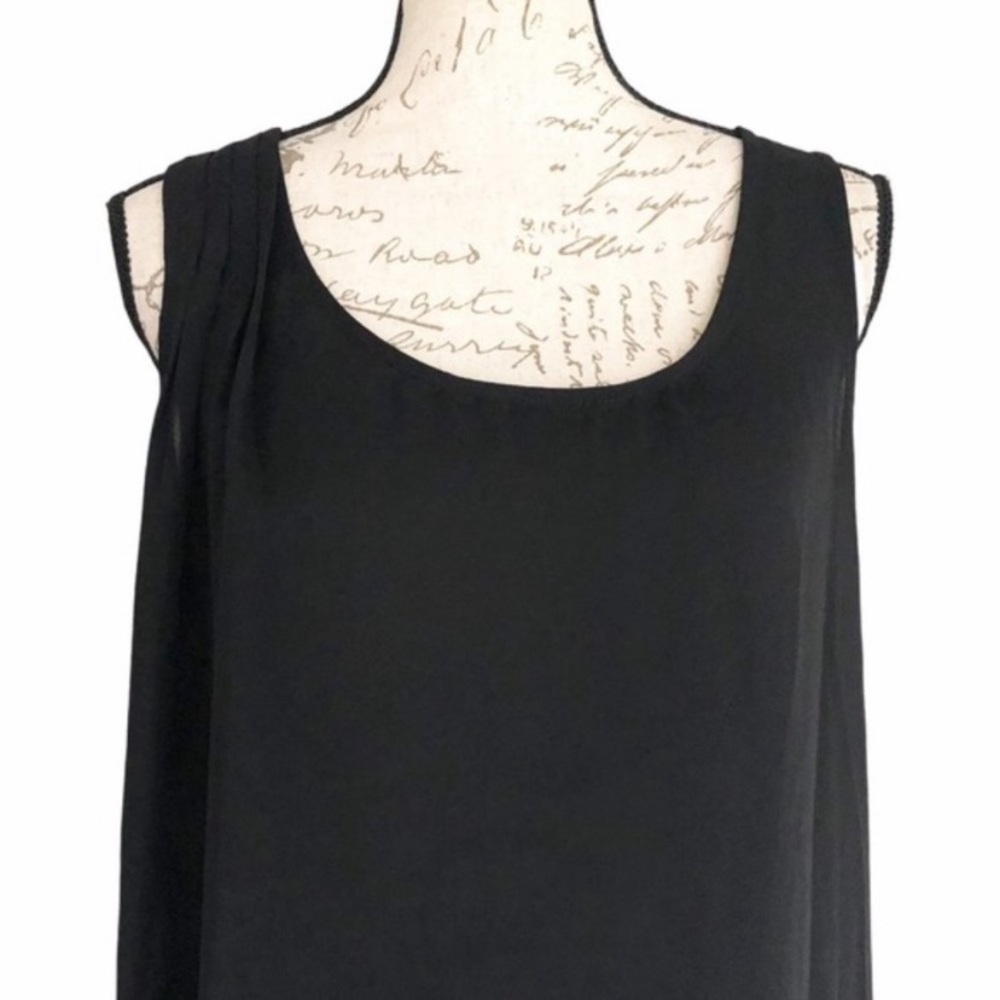 Zara Basic sheer black sleeveless blouse 🤙 - Picture 7 of 8